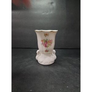 Gold Eyed Swan Floral‎ Bouquet Wildflower Bud Vase Art Nouveau Vintage Japan
